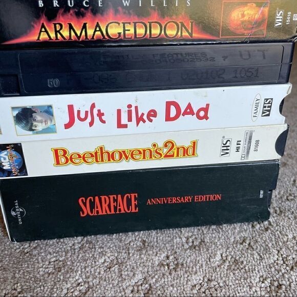 Vintage Lot of 6 VHS Movies Mixed Genres - Picture 2 of 8